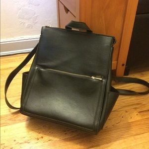 Faux Leather Backpack
