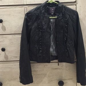 Faux leather jacket
