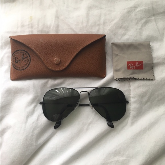 Ray ban black aviators sunglasses