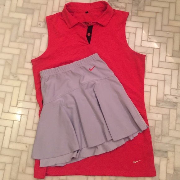 🎾NIKE Dri-Fit Lilac Tennis Skirt EUC Sz Large