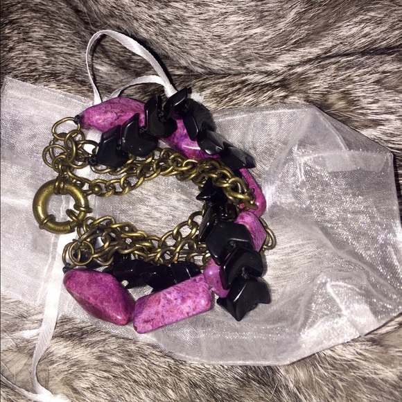 J. Crew Stone Beaded Clasp Bracelet - Picture 1 of 1