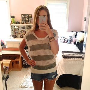 Boho striped sweater