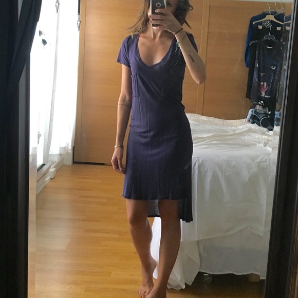 Short Sleeve Scoop T Shirt Dress