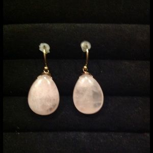 Pale Pink Drop Earrings