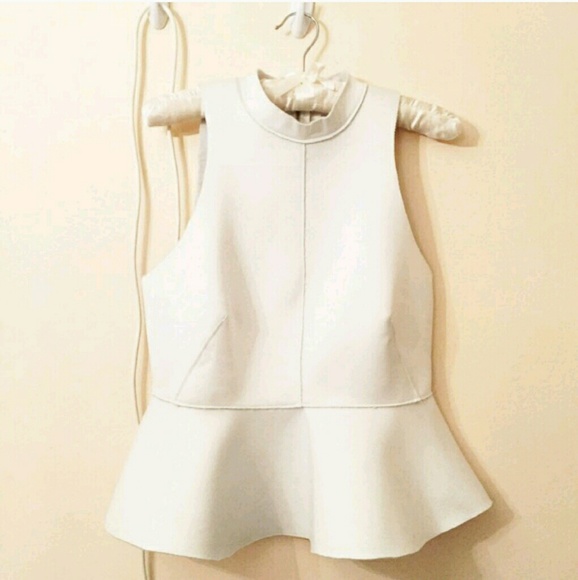 Urban Outfitters Faux Leather Peplum top