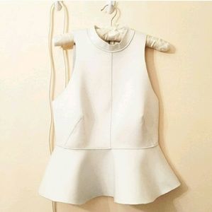 Urban Outfitters Faux Leather Peplum top