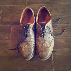 Bedstu Lita tan rustic brogue with brown laces