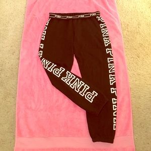 The infamous PINK sweatpants