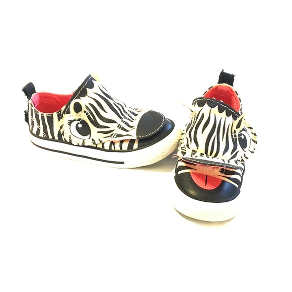 Screaming Zebra Converse Shoes