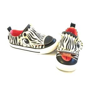 Screaming Zebra Converse Shoes
