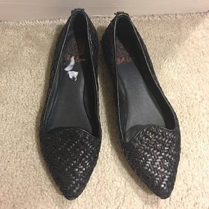 Elliott Luca woven Bonita flats in black