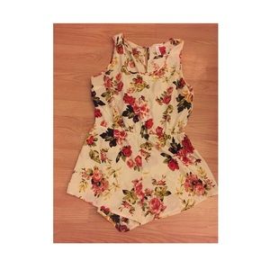 Floral print romper