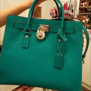 Authentic Michael Kors Lg Saffiano Hamilton Tote