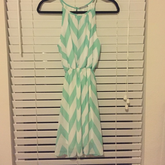 Open back chevron dress size small