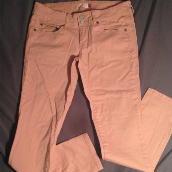 Rose pink skinny jeans! Size 9!