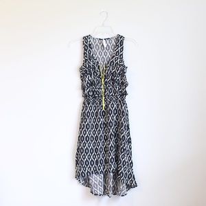 Patterned high low dress