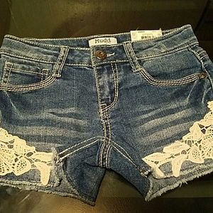 Mudd Jean shorts with lace from Kohls