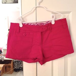 Hot pink shorts