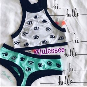 ♥️SALE♥️•Lolli Swim• embroidered bikini bottoms