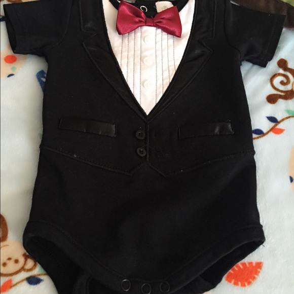 Tuxedo onesie