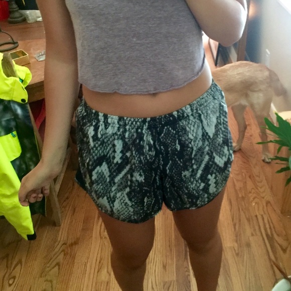 black and grey Nike athletic dri fit shorts