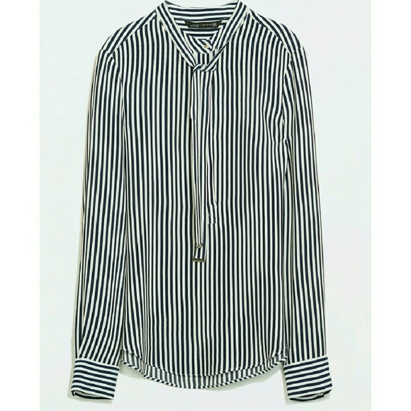 Zara striped blouse