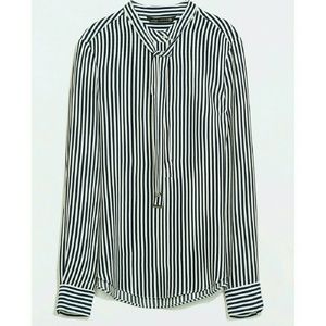 Zara striped blouse