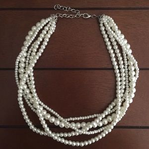 Multi Strand Pearl Necklace
