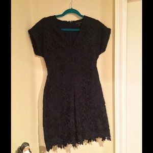 Banana Republic Navy Blue Lace Dress