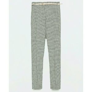 Zara checked pants