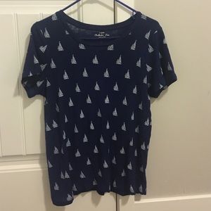 J. Crew nautical tee