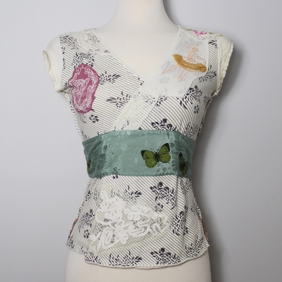 Free People Tops - Free People Graphic Print Top