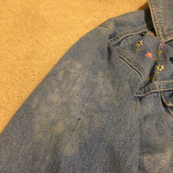 Vintage Floral Denim Jean Jacket - Picture 3 of 4