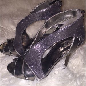 Guess silver heels