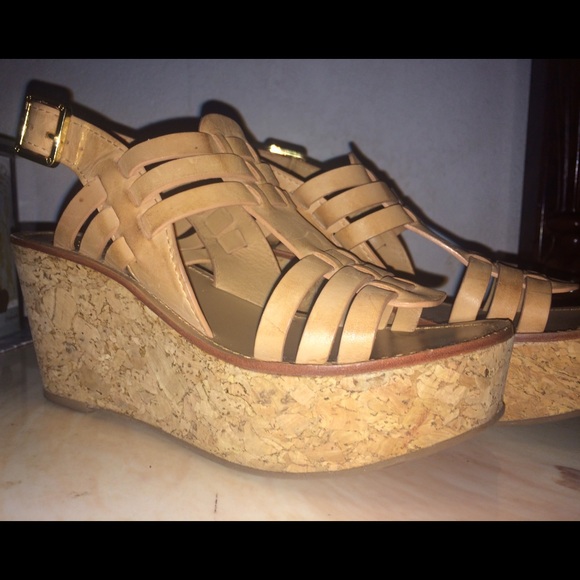 Tan Tony Burch Wedges