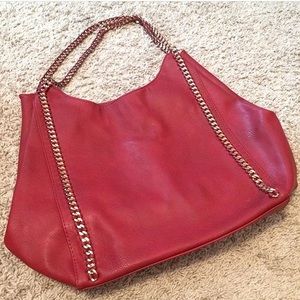 Purse with chain straps