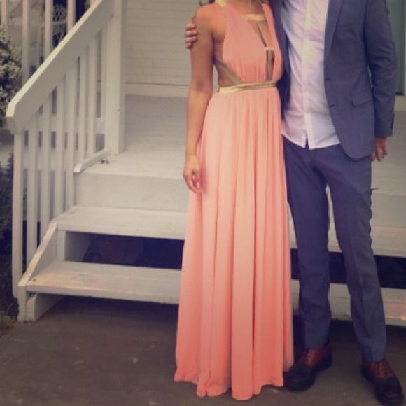 Pink Greek goddess dress