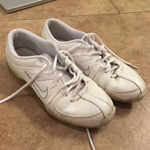 Nike white cheer shoes