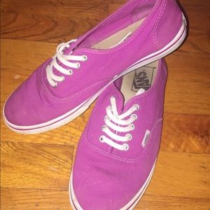 berry colored vans size 8