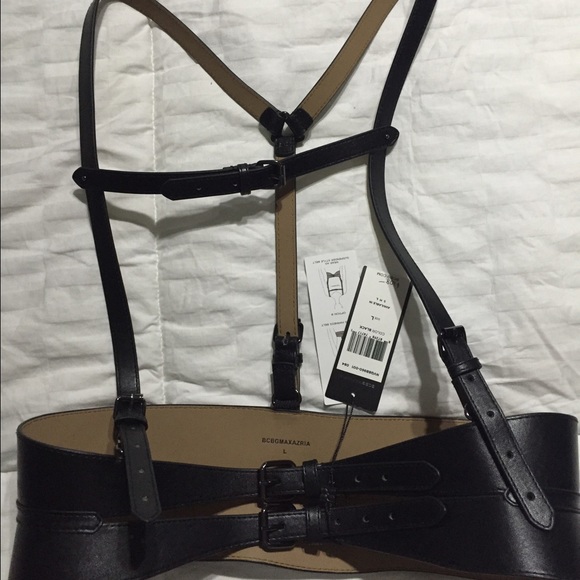 BCBG leather harness. Size Large.