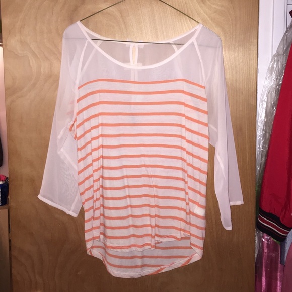 Cute Lauren Conrad sheer striped top
