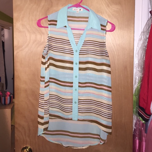 Flowy striped tank top
