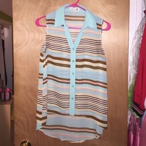 Flowy striped tank top