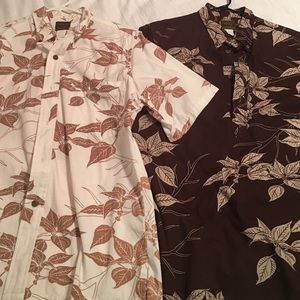 Vintage Sig Zane Aloha Shirts 2 pack bundle