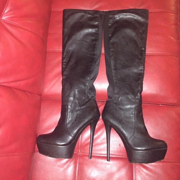 Steve Madden leather knee high boots