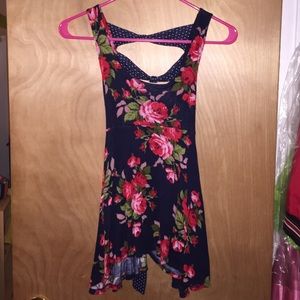 Flowy rose tank top
