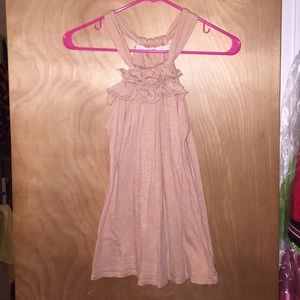 Ruffle neck tank top