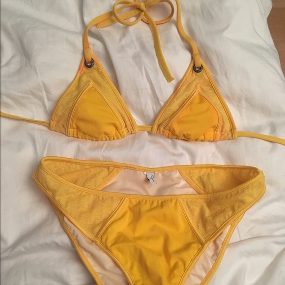 Bright Yellow Christian Dior bikini