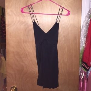 Black cross cross tank top from Express