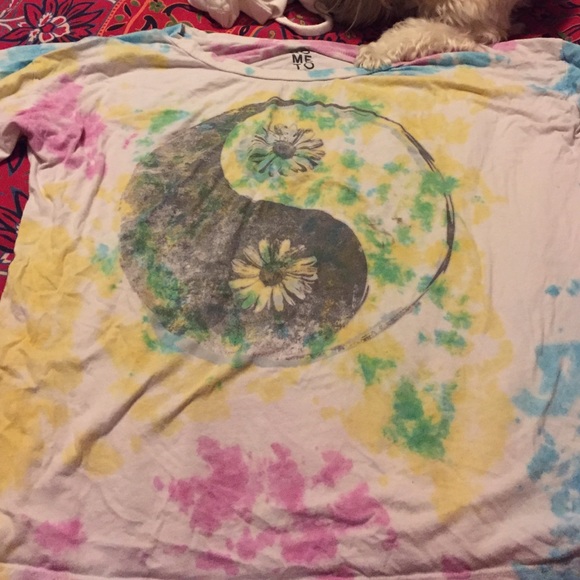 Tie dye peace top urban outfitters